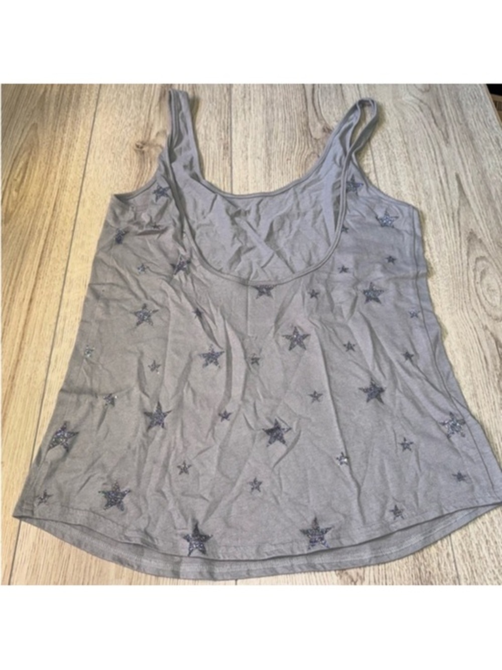 Victoria’s Secret pink grey silver bling tank top sleeveless shirt